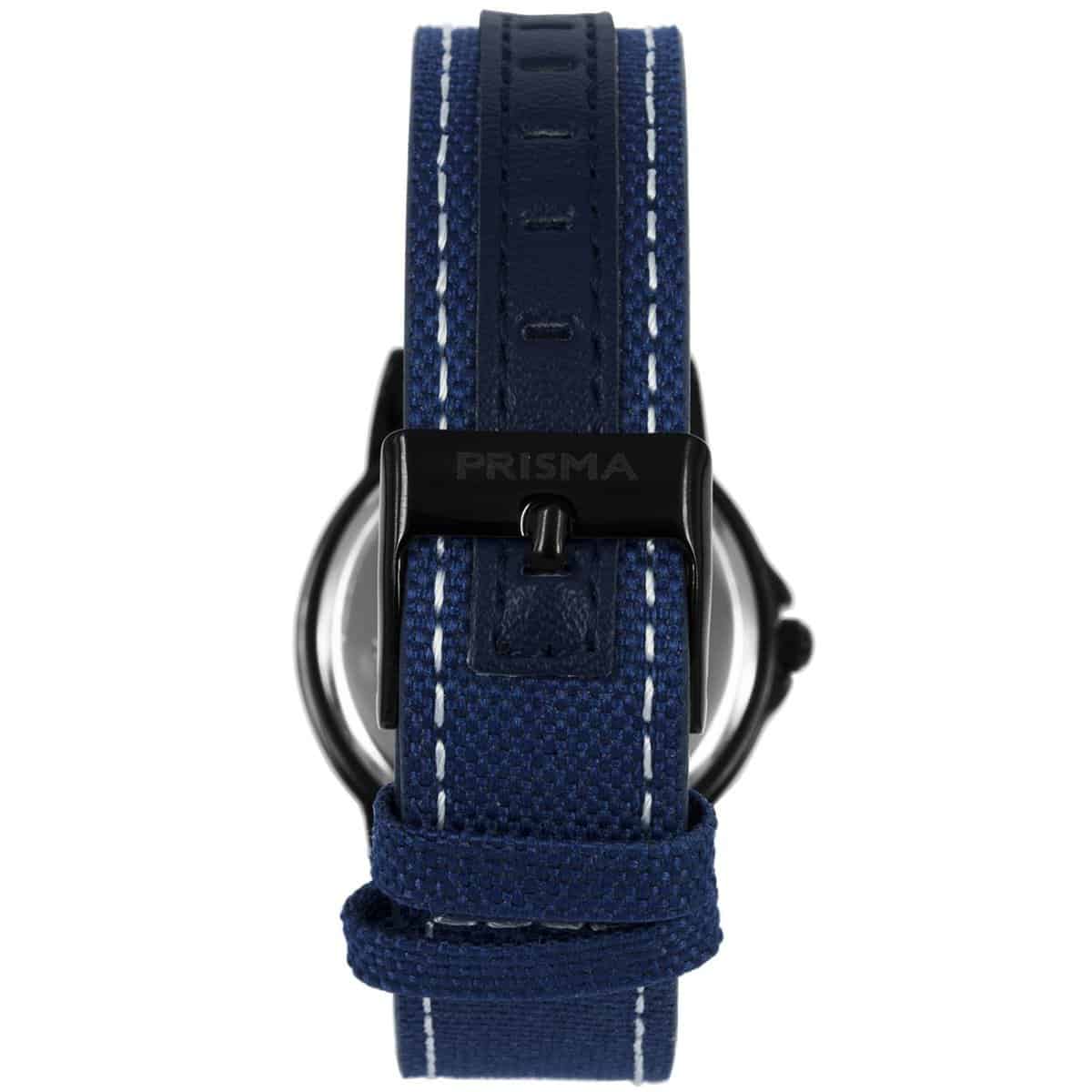 Prisma CW.248 Jongens Jort Blauw Canvas Kinderhorloge