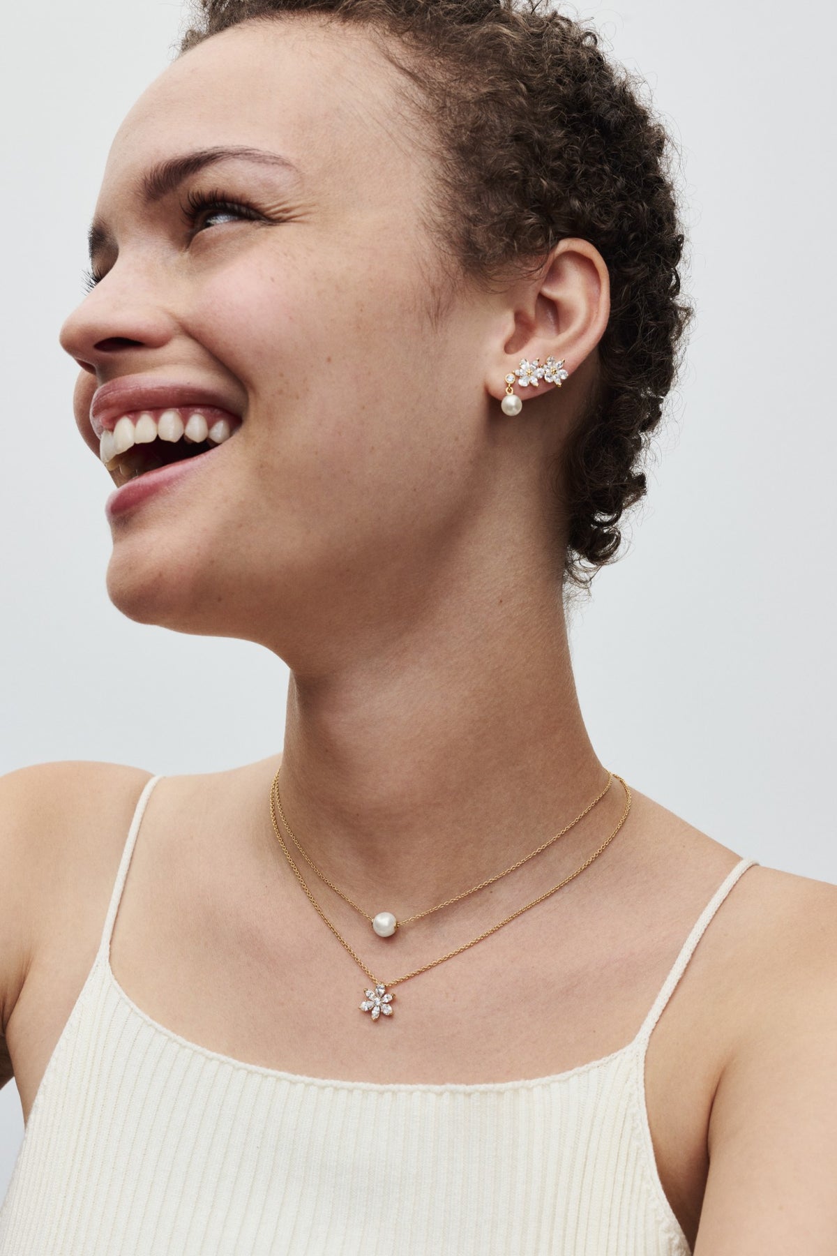 Pandora Sprankelende Herbarium Cluster Ketting met Hanger goudverguld 362387C01