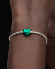 Pandora Metallic Hart Bedel 793337C07 – Groen