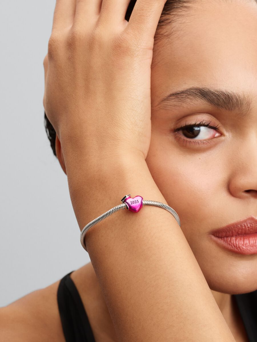 Pandora Graduation 2025-hartbedel zilver - 793788C01
