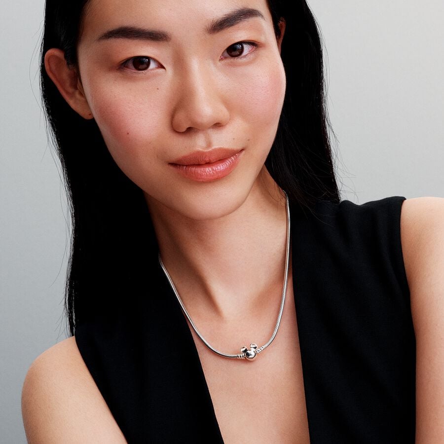 Pandora Mickey Mouse Ketting Zilvere Elegantie - 393529C00 - PansiteNederland.nl