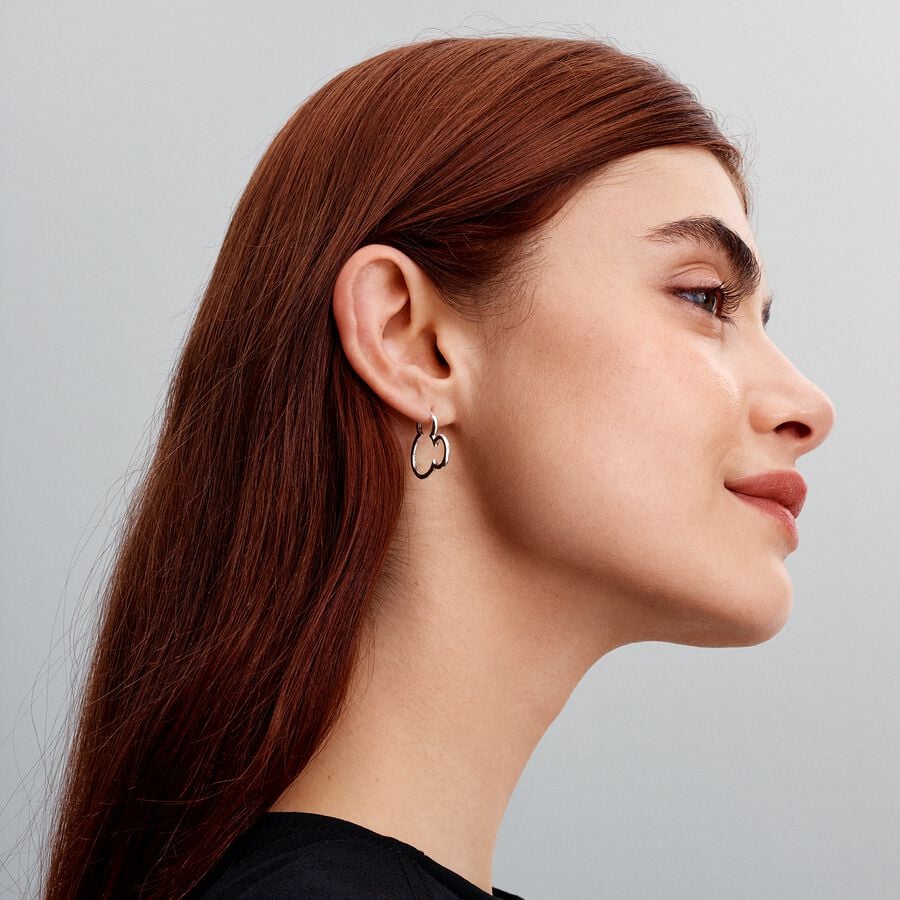 Pandora Disney Mickey Mouse silhouet oorringen - 293528C00 - PansiteNederland.nl