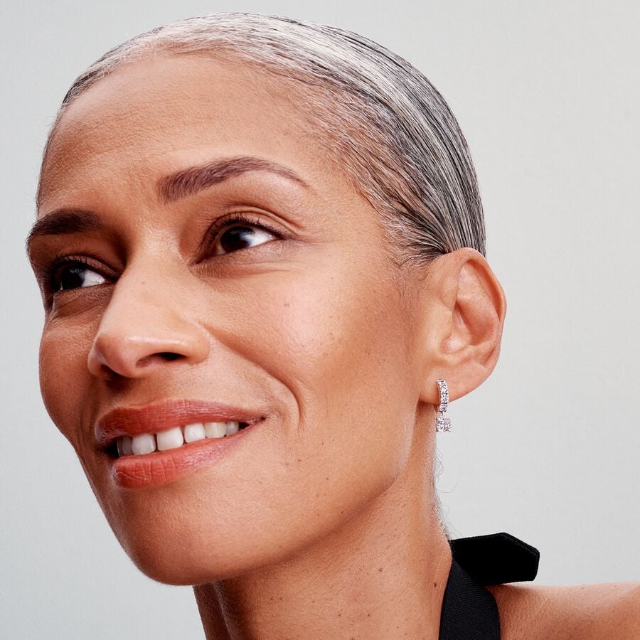 Pandora Oorringen met pavé hanger - 293547C01 - PansiteNederland.nl