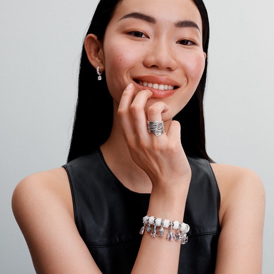 Pandora Hangende bedel met skiër zilver - 793514C01