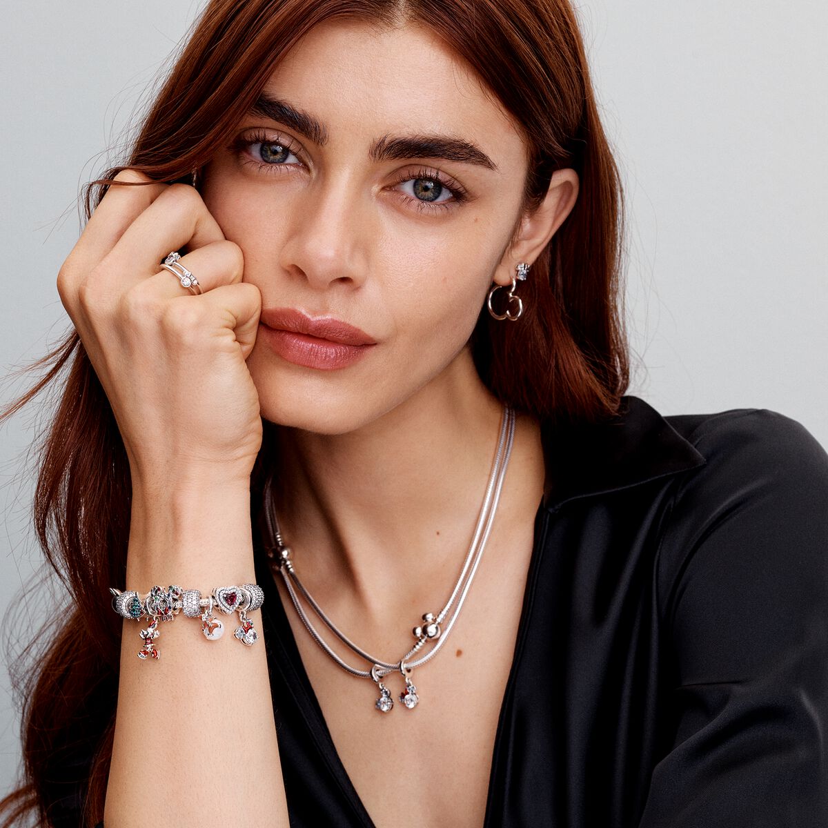 Pandora Mickey Mouse Ketting Zilvere Elegantie - 393529C00 - PansiteNederland.nl