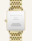 Rosefield horloge QWSG-Q09 The Boxy White Sunray Steel Gold