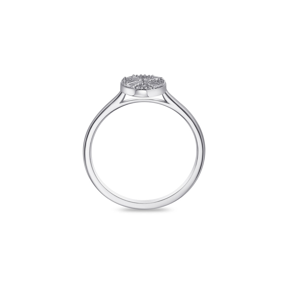 Gisser Ring Zilver Gerhodineerd Zirkonia Wit – R086 – foto 4
