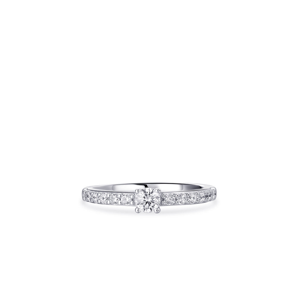 Gisser Ring Zilver Gerhodineerd Zirkonia Wit – R390 – foto 2
