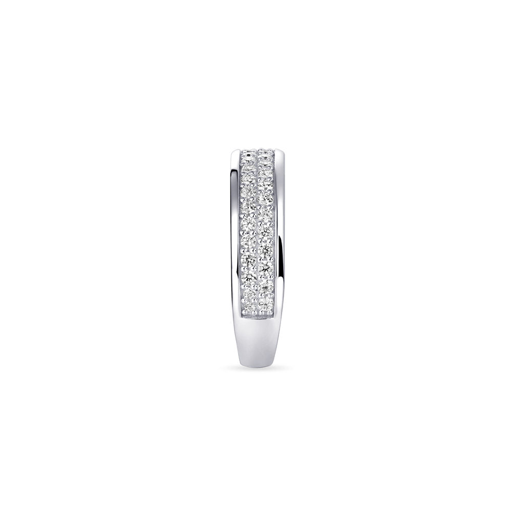 Gisser Ring Zilver Gerhodineerd Zirkonia Wit – R401 – foto 3