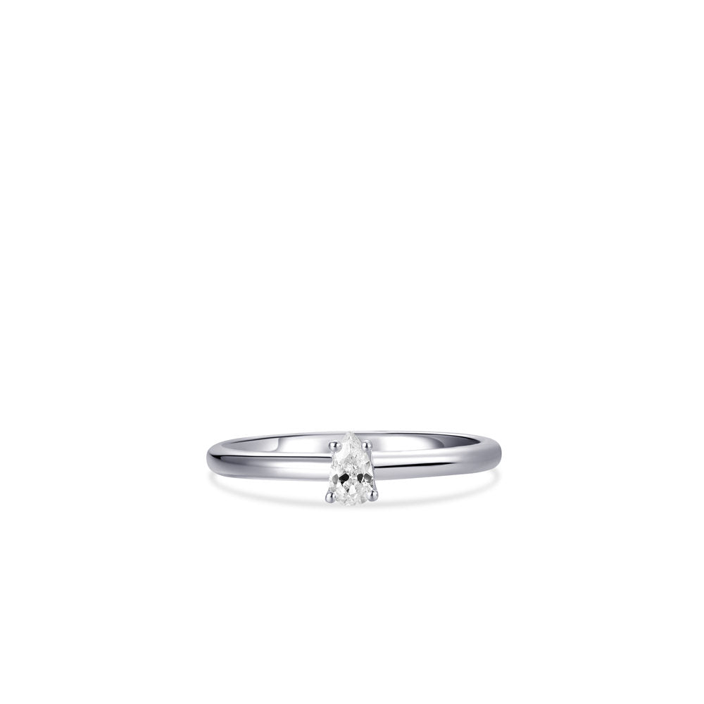 Gisser Ring Zilver Gerhodineerd Zirkonia Wit – R415 – foto 2
