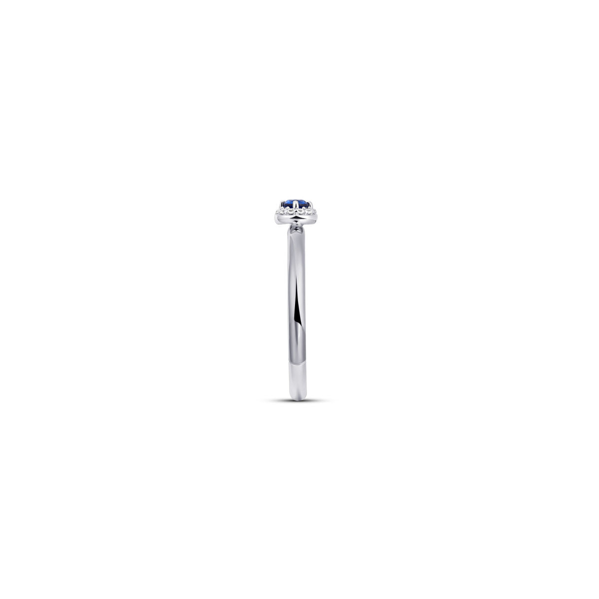 Gisser Ring Zilver Gerhodineerd Zirkonia Donkerblauw – R486B – foto 3