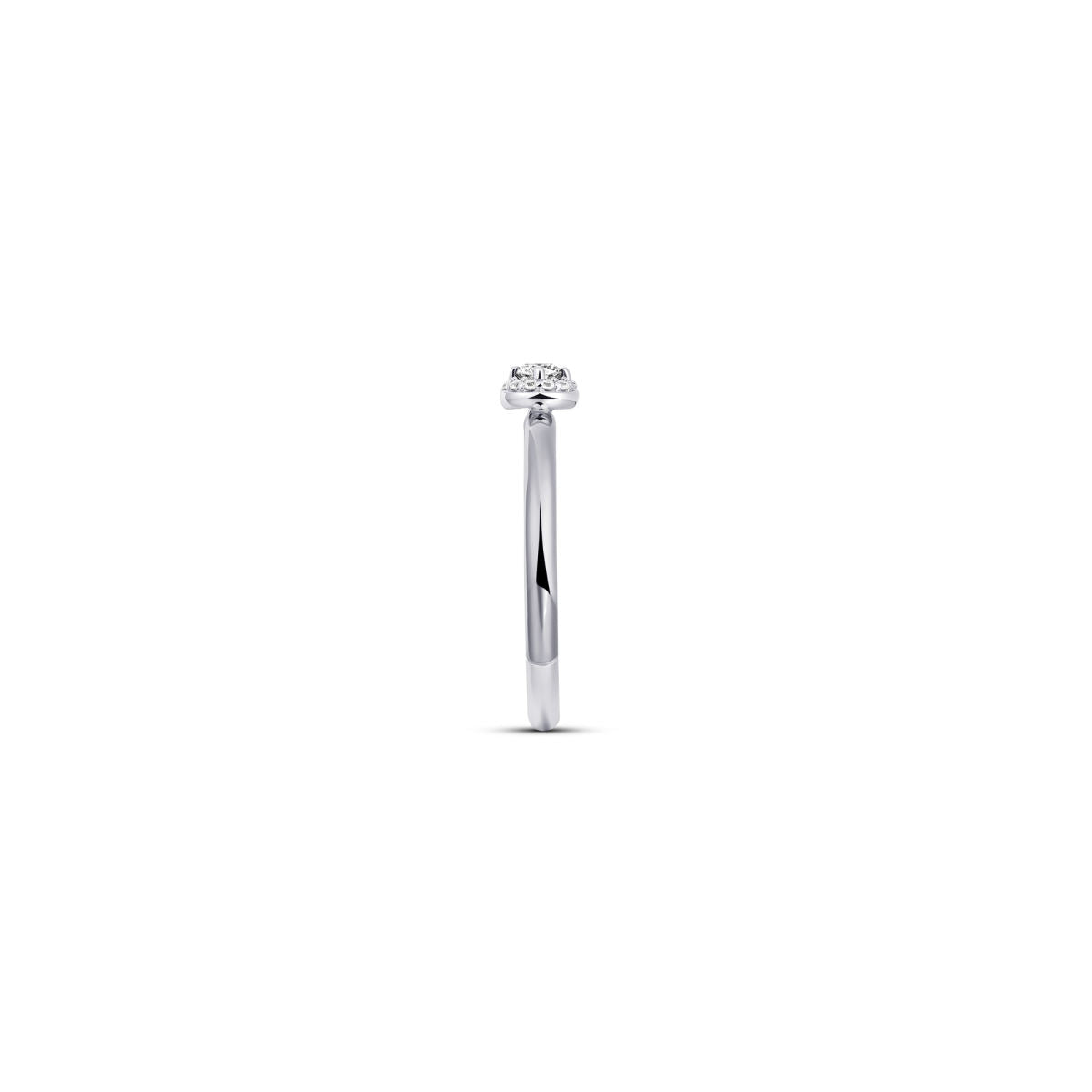 Gisser Ring Zilver Gerhodineerd Zirkonia Wit – R486 – foto 3