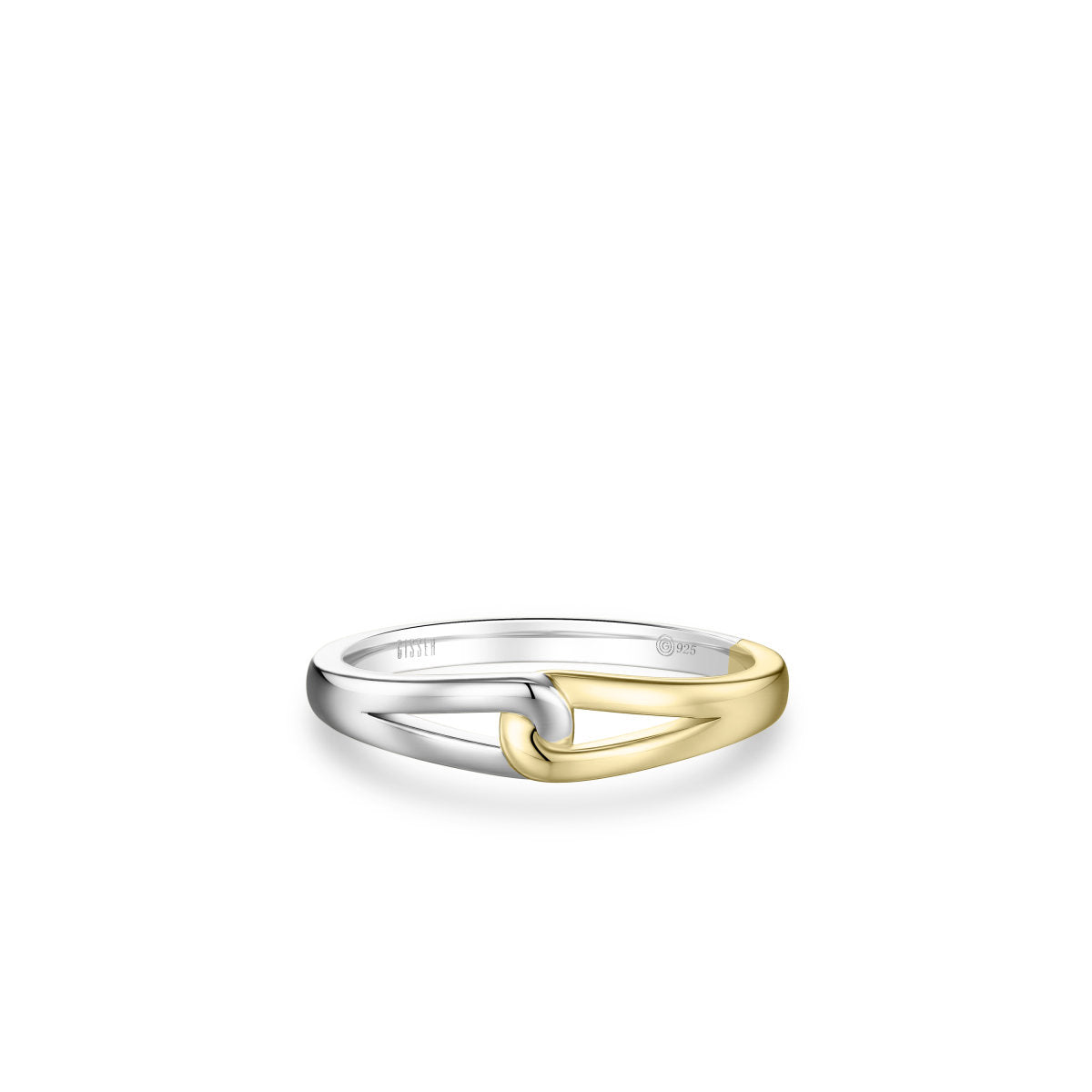 Gisser Ring Zilver Verguld Bicolor – R494Y – foto 2
