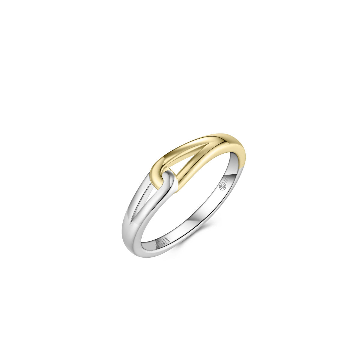 Gisser Ring Zilver Verguld Bicolor – R494Y