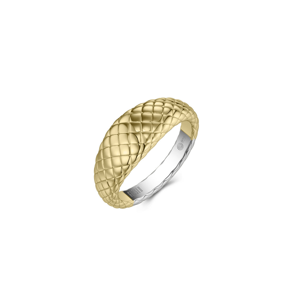 Gisser Ring Zilver Verguld Bicolor – R499Y