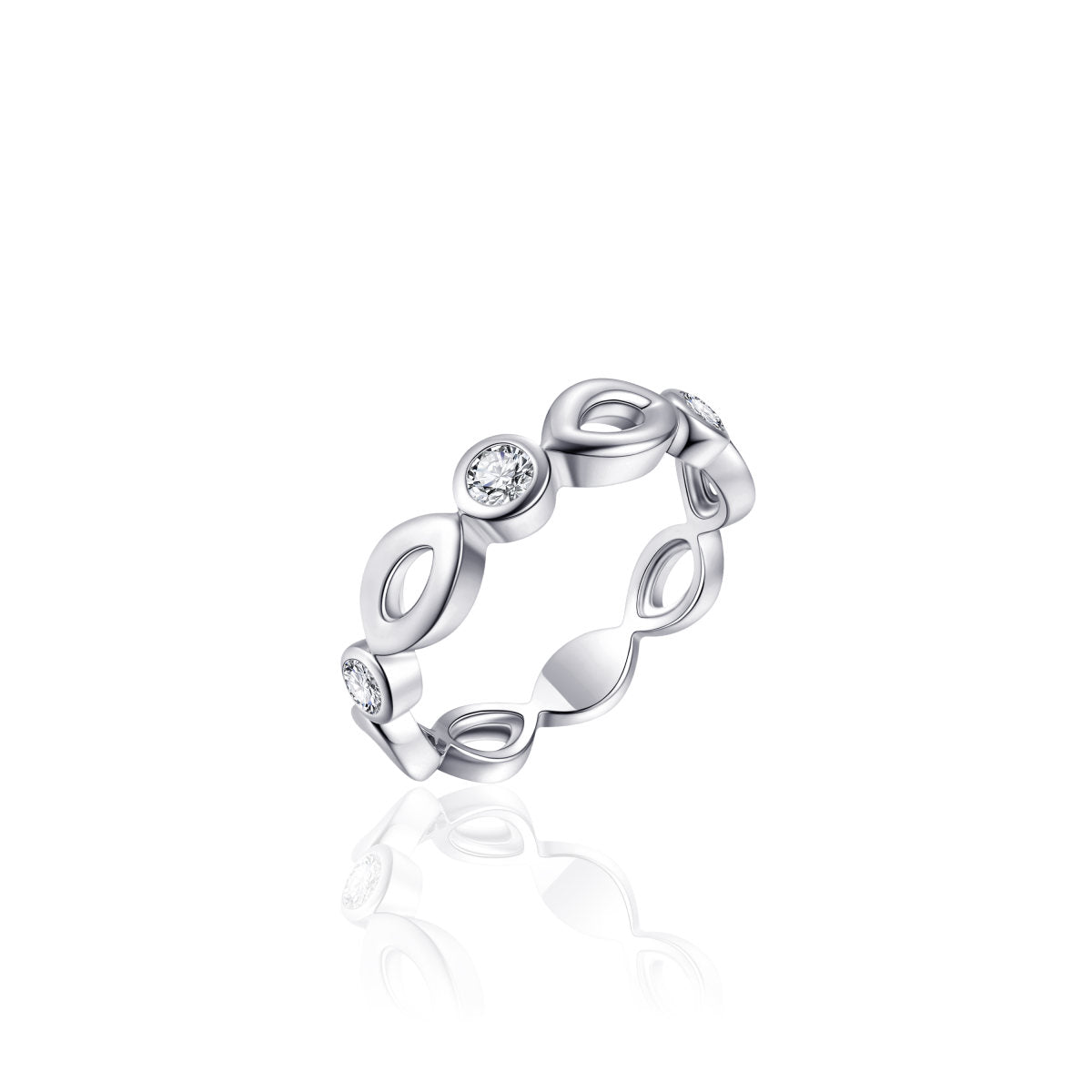 Gisser Ring Zilver Gerhodineerd – R916