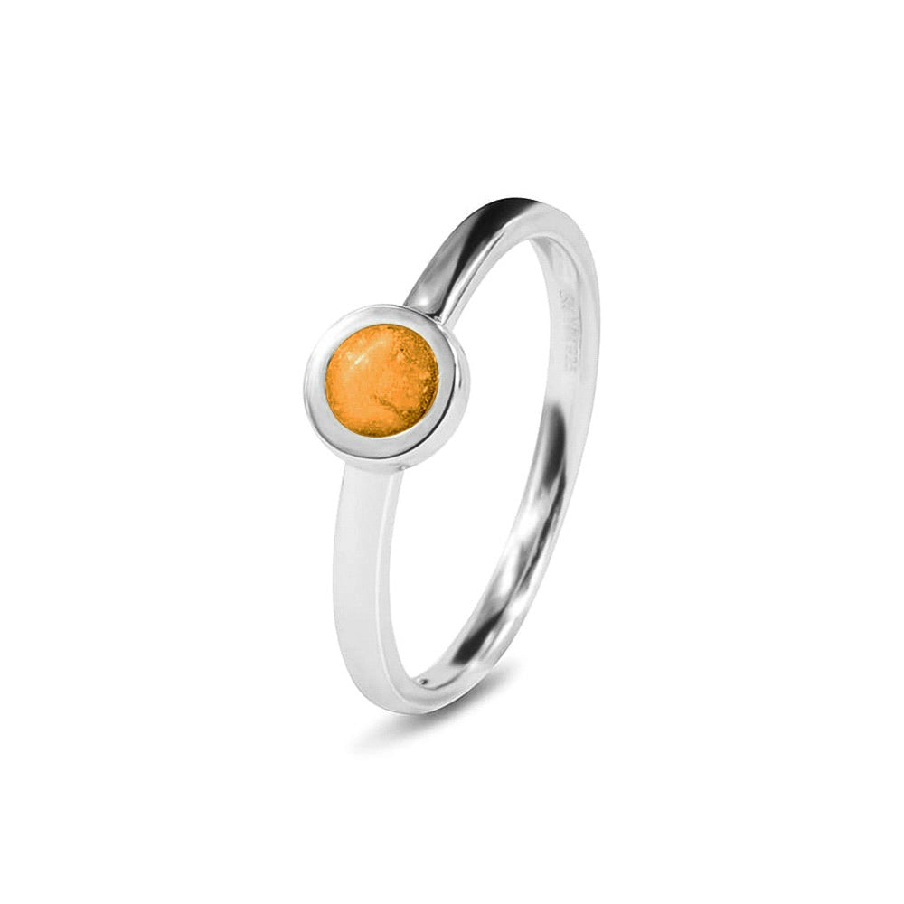 See You Aanschuifring met rond kastje voor as in goud – RG-012 – afbeelding 51