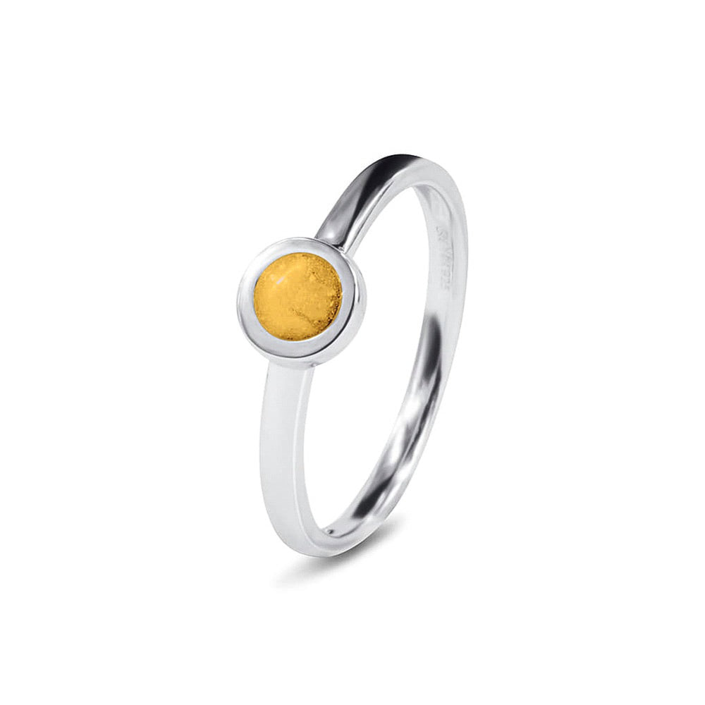 See You Aanschuifring met rond kastje voor as in goud – RG-012 – afbeelding 56