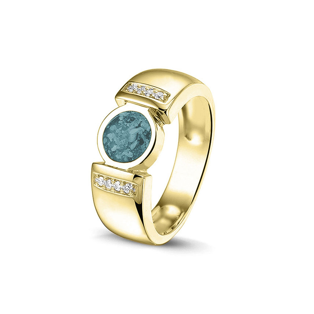See You Modern Gem Ring 75 mm zilver zwart - RG022-EU50