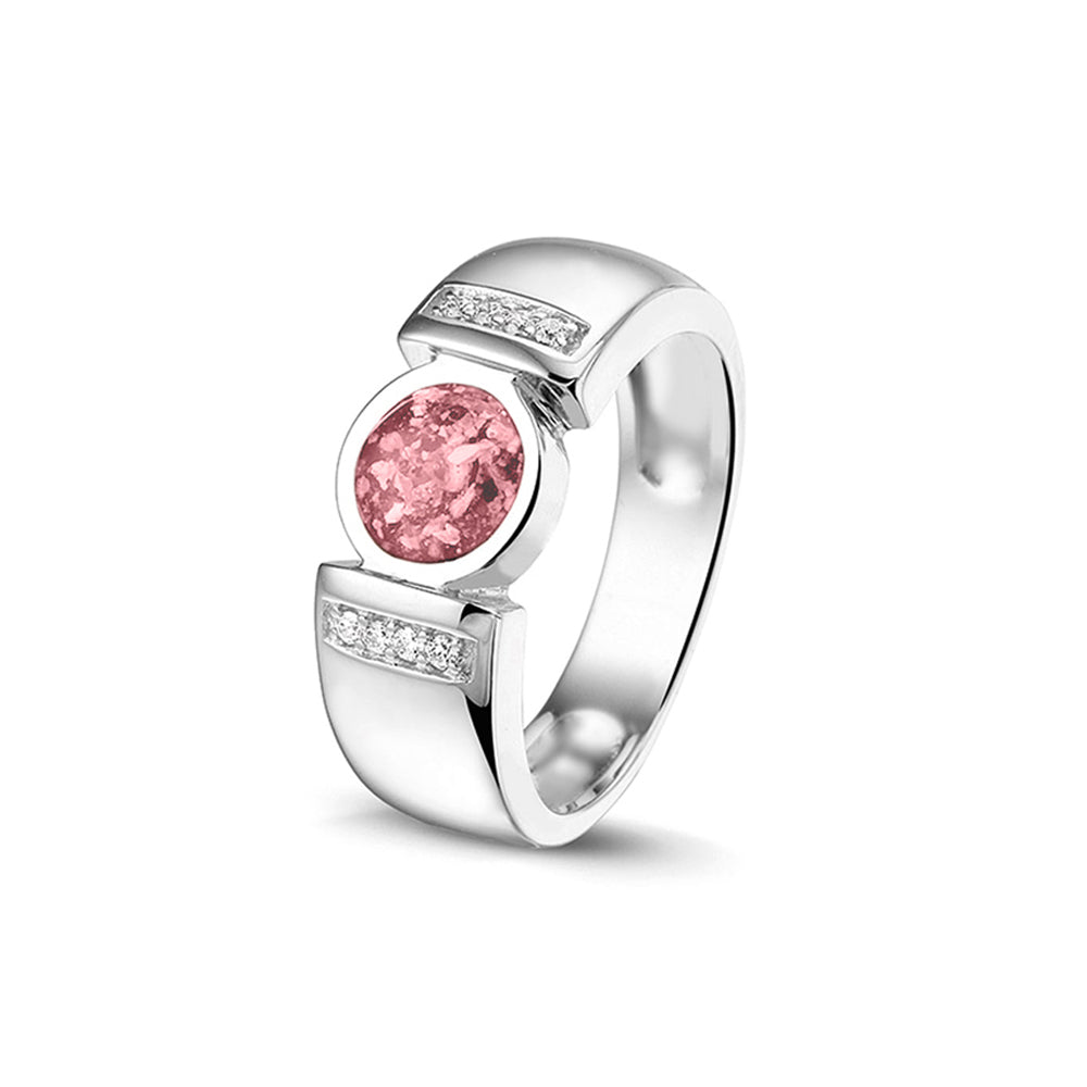 See You Modern Gem Ring 75 mm zilver zwart - RG022-EU50