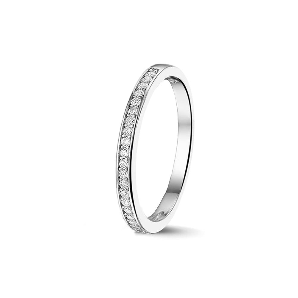 See You Zilveren aanschuifring met zirkonia's – RG-027 – afbeelding 1