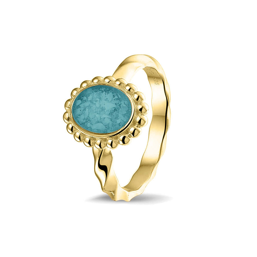 See You Asring met ovale kop en gedraaide band in goud – RG-032 – afbeelding 1