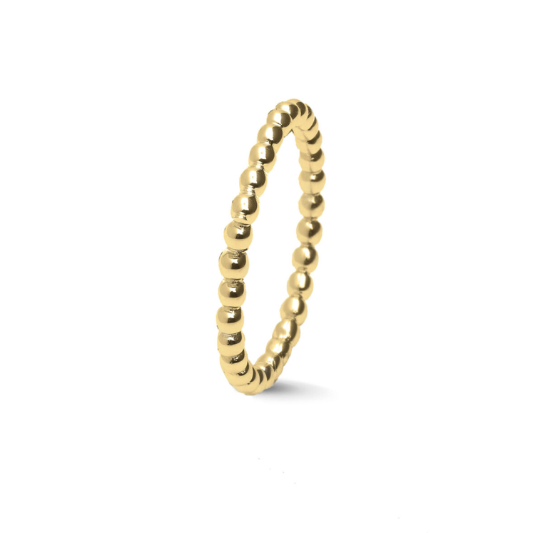 See You Aanschuifring met bubbels in goud – RG-029 – afbeelding 1