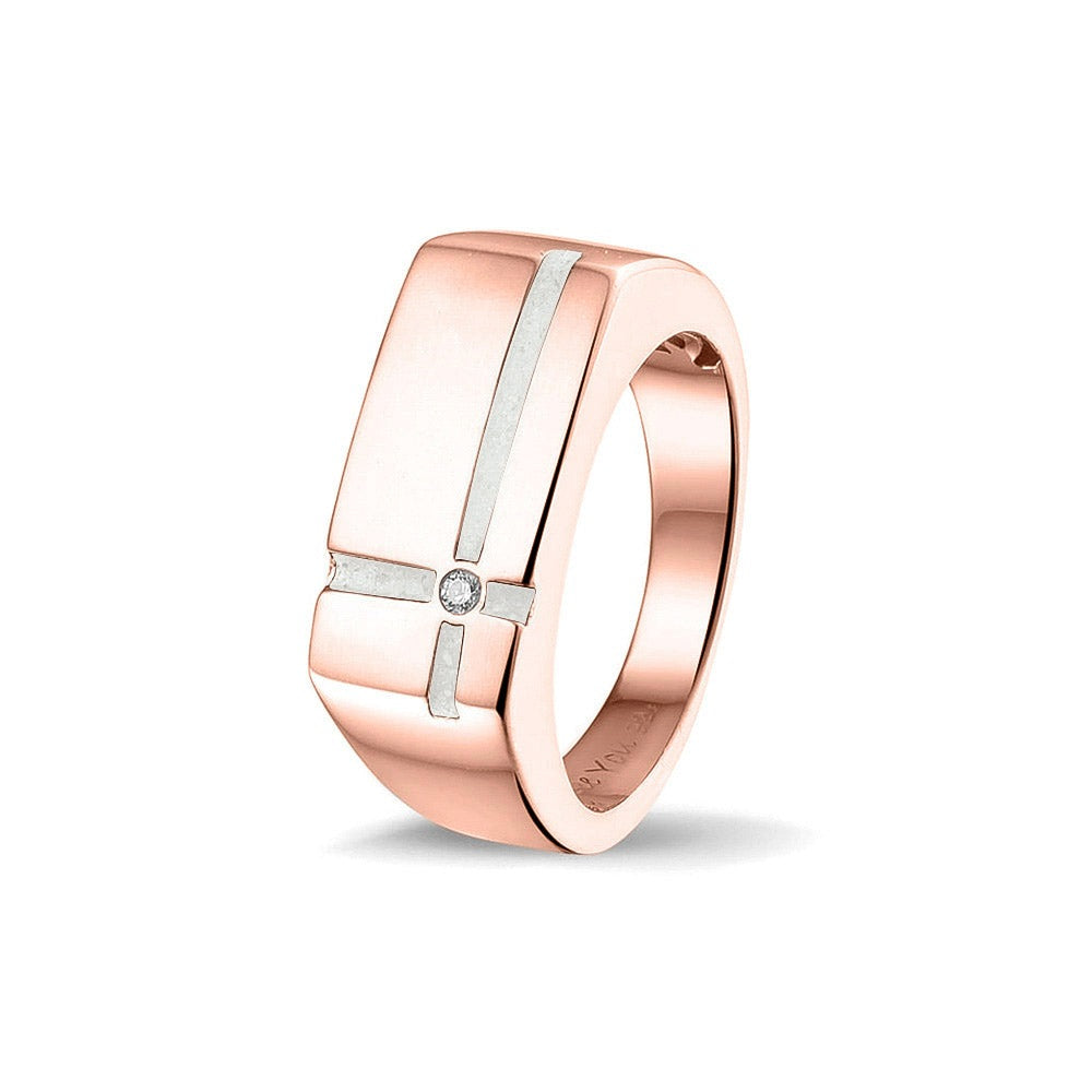 See You Gouden herenring met kruis en zirkonia – RG-039 – afbeelding 29