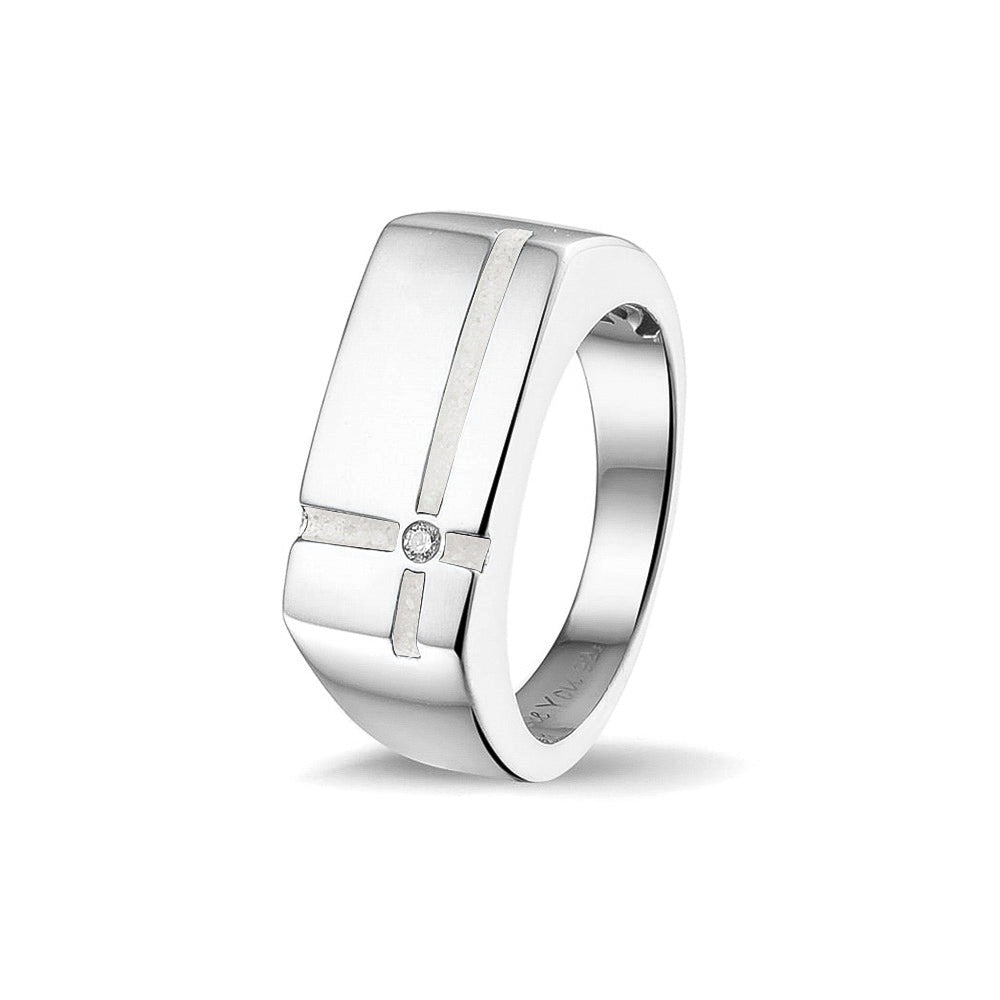 See You Gouden herenring met kruis en zirkonia – RG-039 – afbeelding 51