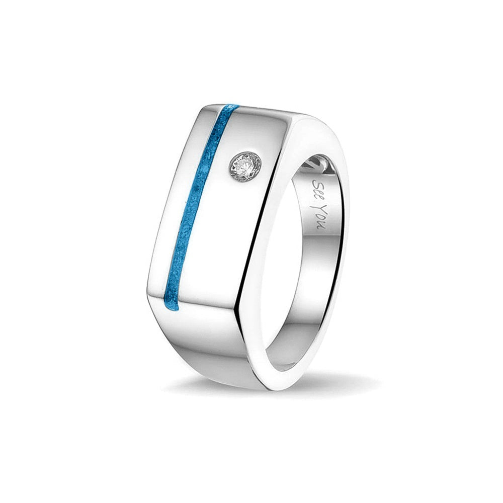 See You Ring met smalle asstreep in goud – RG-040 – afbeelding 63