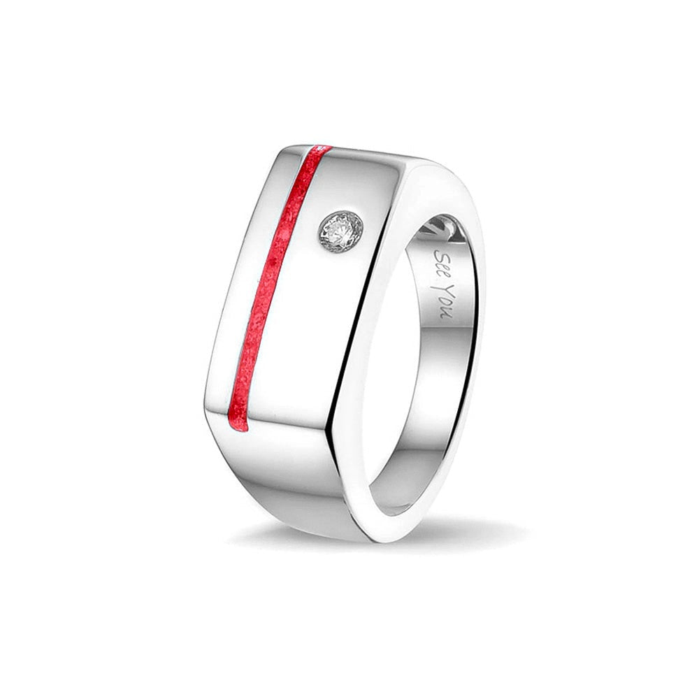See You Ring met smalle asstreep in goud – RG-040 – afbeelding 57