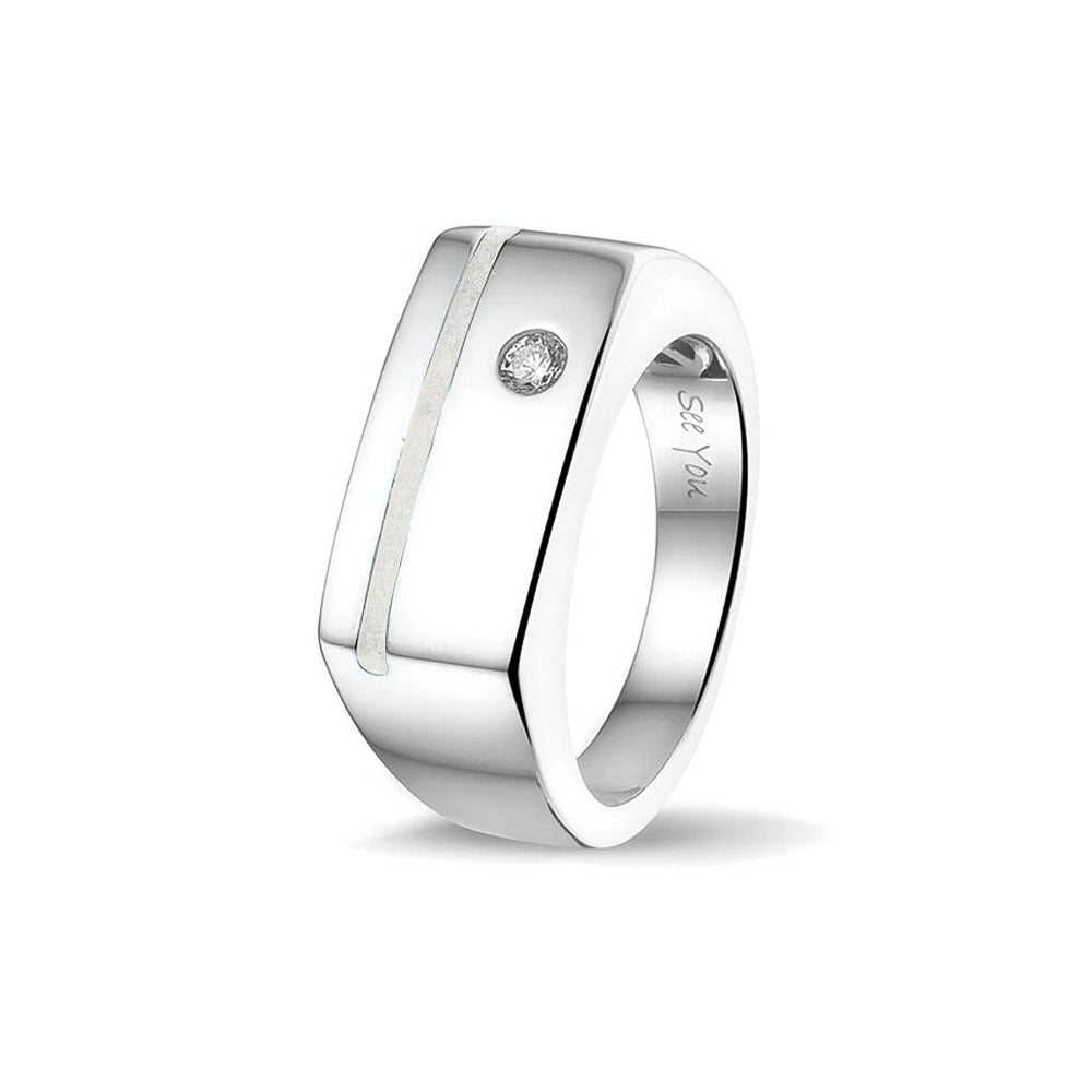 See You Ring met smalle asstreep in goud – RG-040 – afbeelding 53