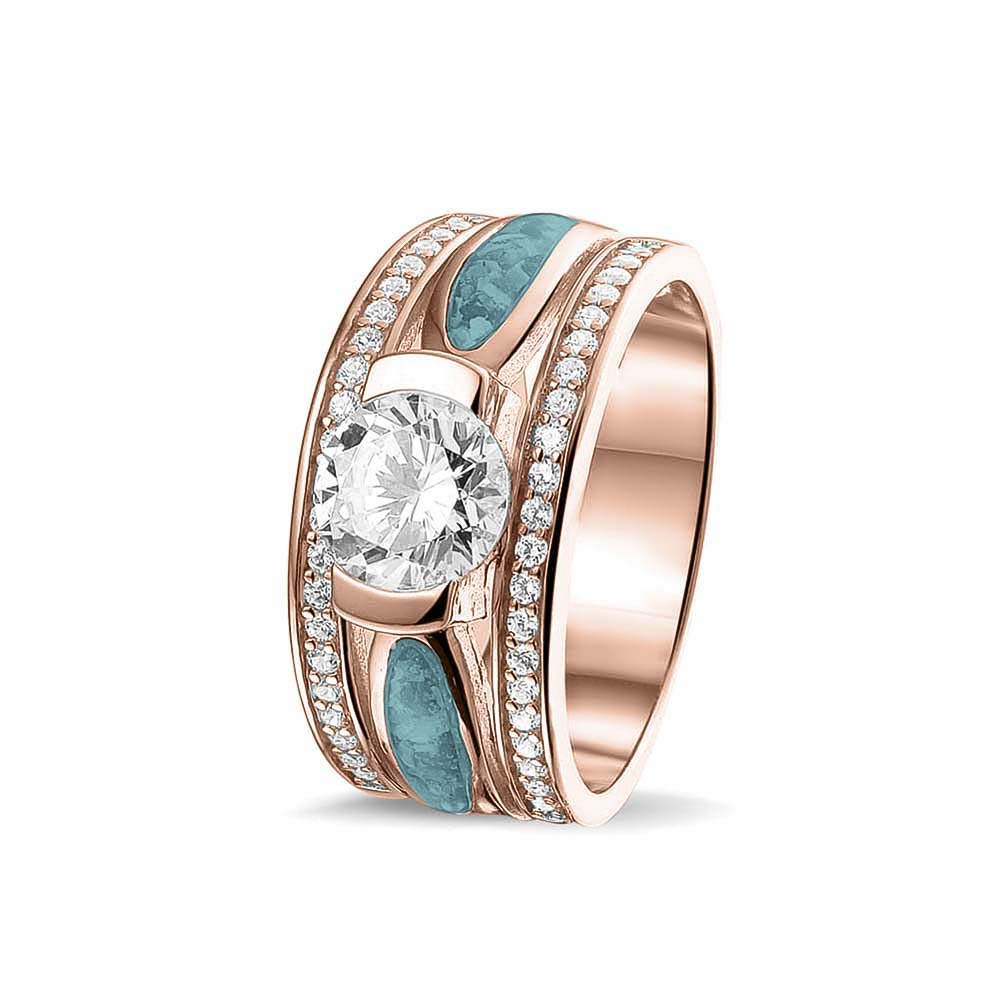 See You Multiple gem ring with two compartments