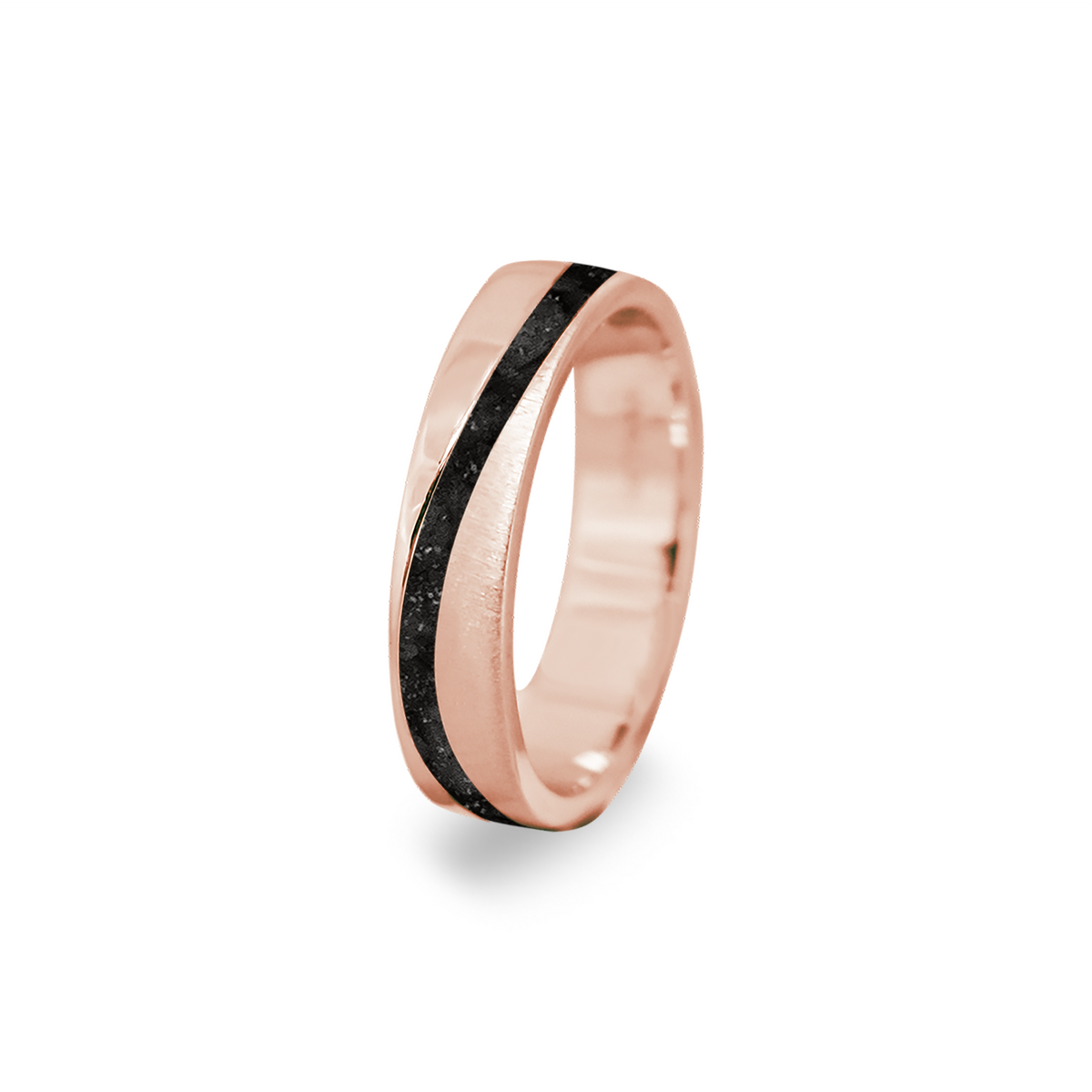 See You Unending Wave Ring 65 mm zilver zwart - RG049-EU47