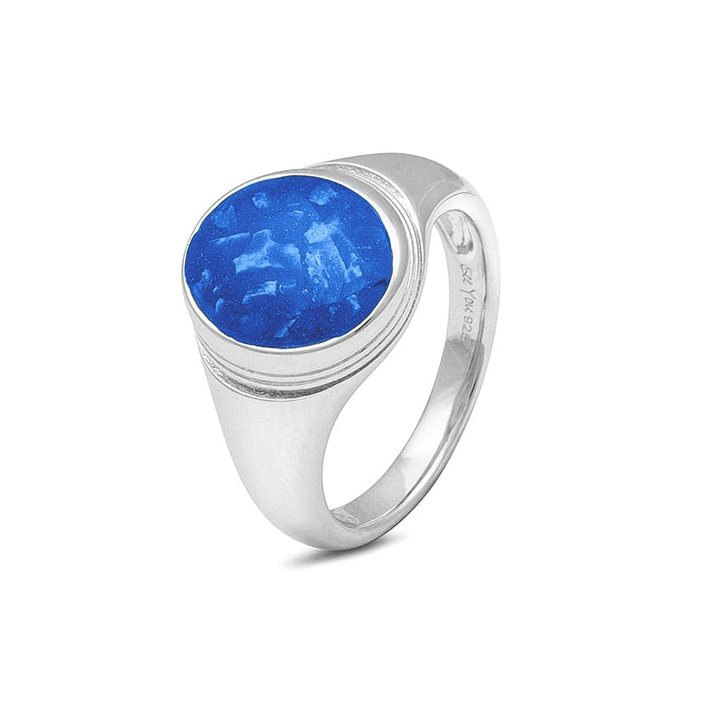 See You Zegelring met rand en as, ovaal in goud – RG-052 – afbeelding 60