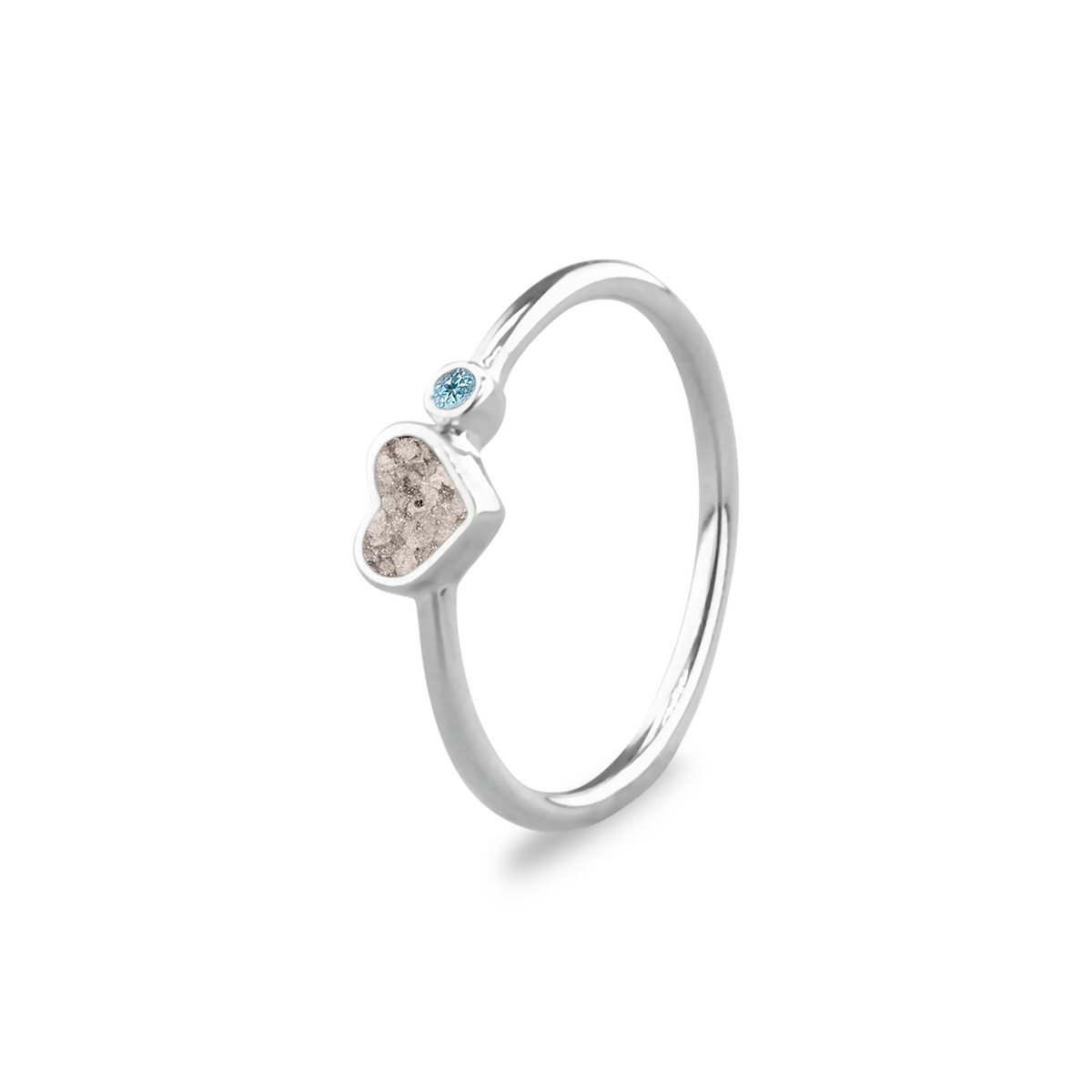 See You Gouden hartring met as en geboortesteen – RG057 – afbeelding 51