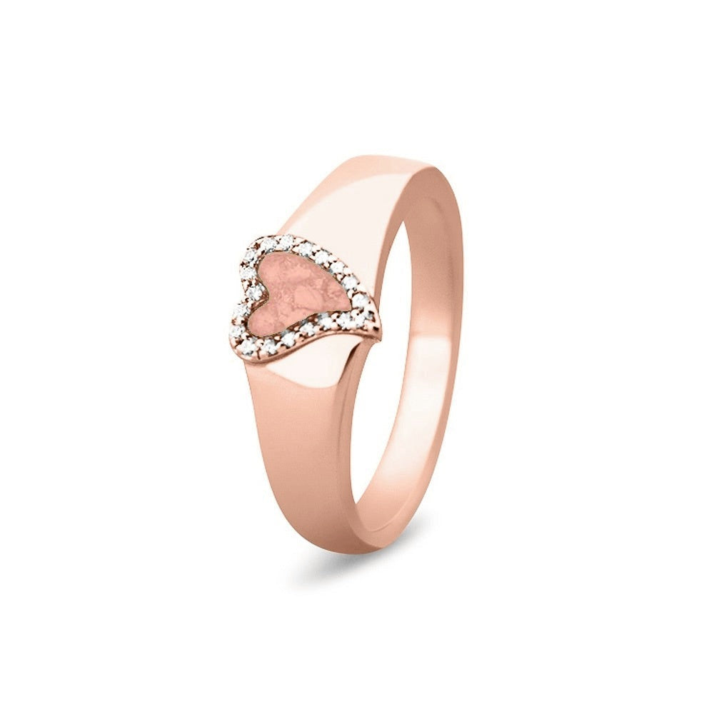 See You Gouden hartring met stenen voor as – RG-005 – afbeelding 45