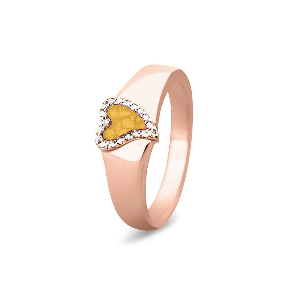 See You Gouden hartring met stenen voor as – RG-005 – afbeelding 46