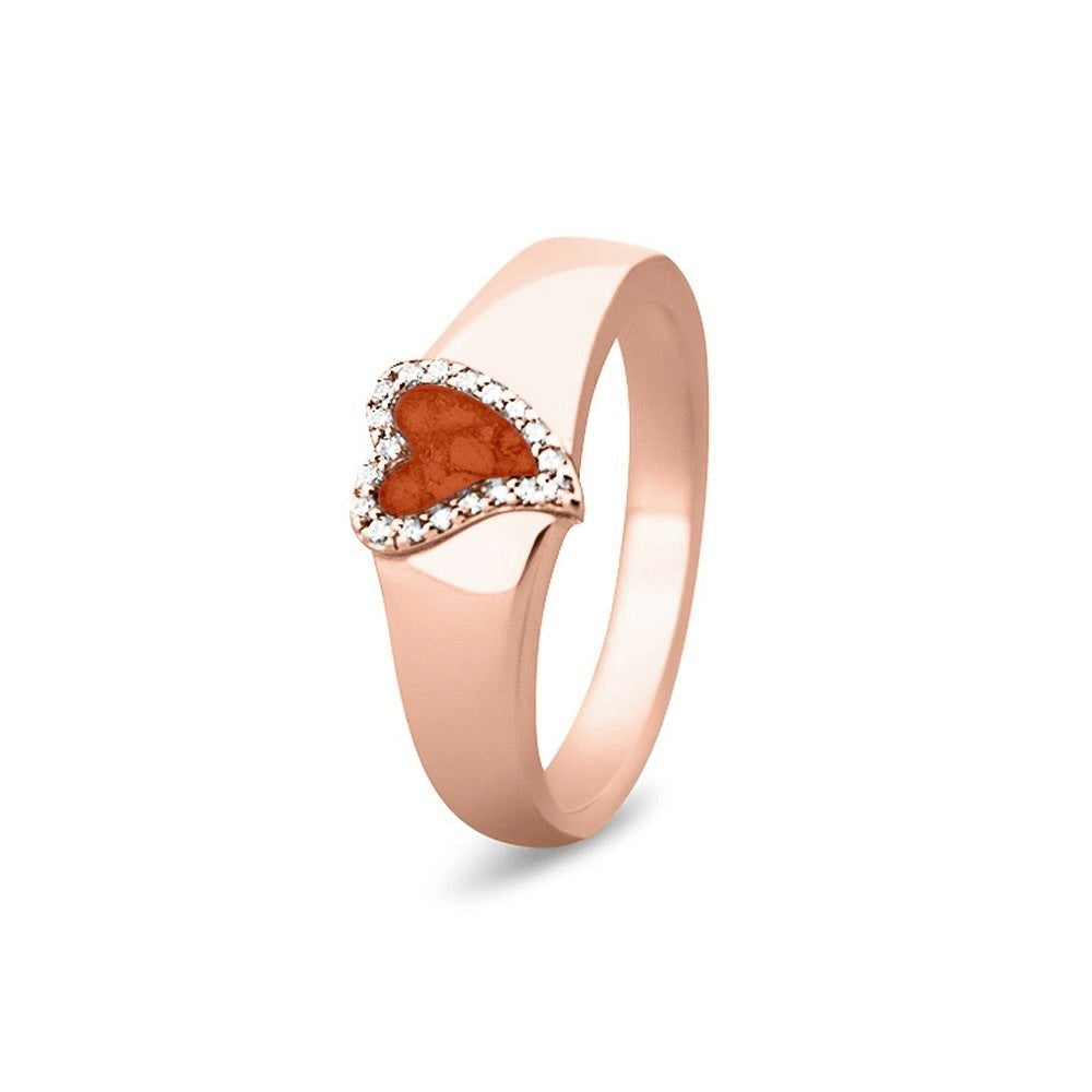 See You Gouden hartring met stenen voor as – RG-005 – afbeelding 31