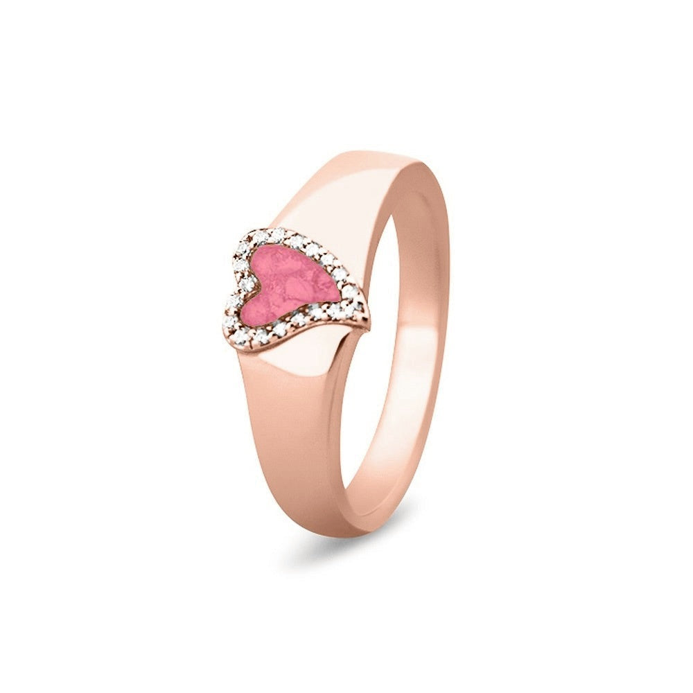 See You Gouden hartring met stenen voor as – RG-005 – afbeelding 37