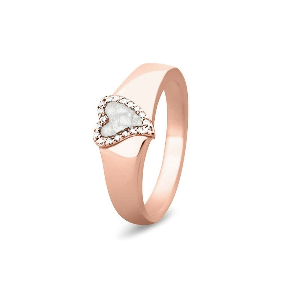 See You Gouden hartring met stenen voor as – RG-005 – afbeelding 41