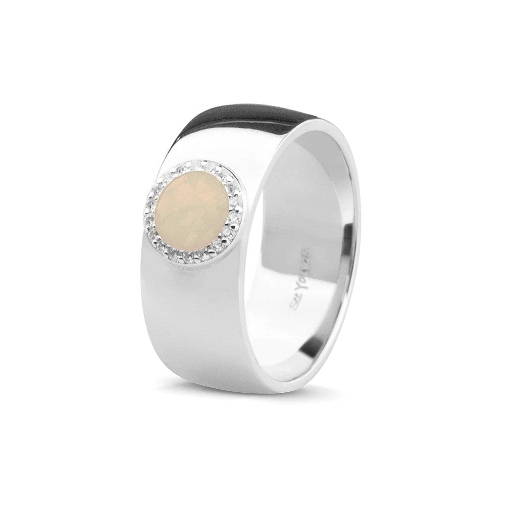 See You Gepolijste brede asring in goud – RG-008 – afbeelding 61