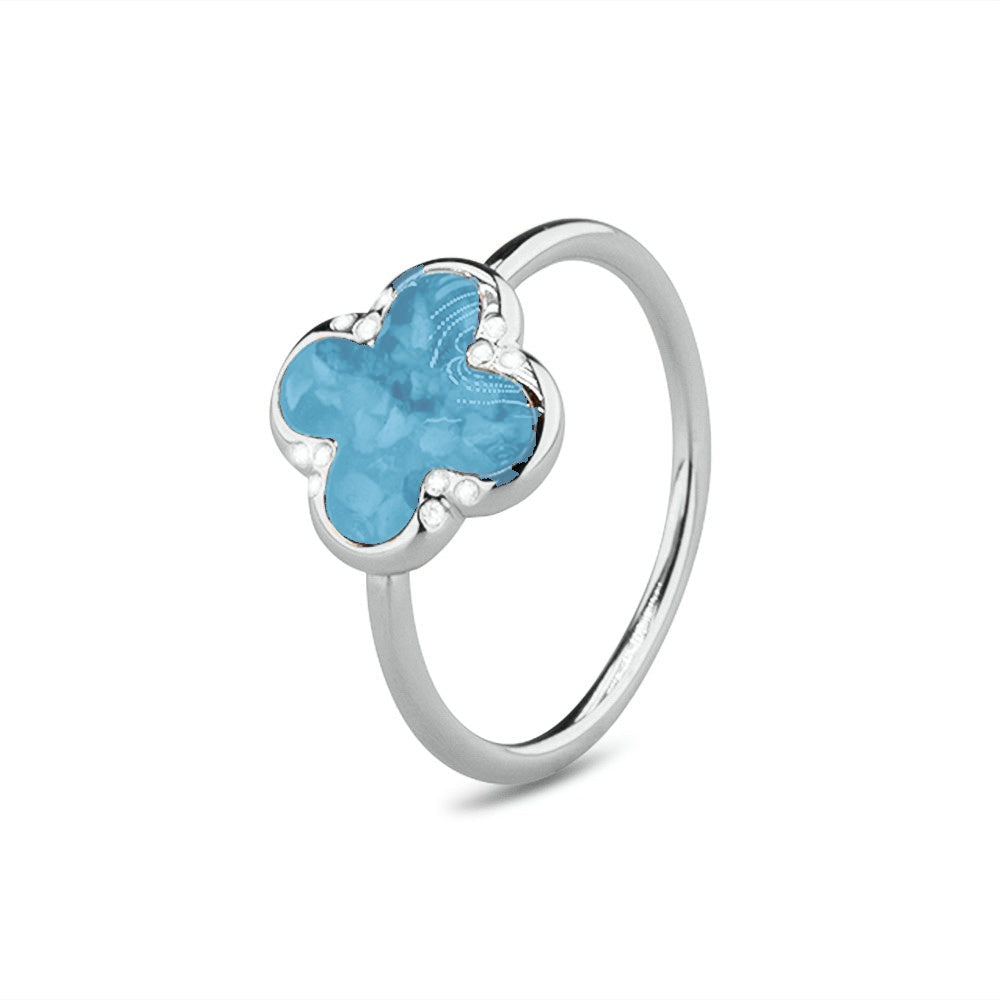 See You Zilveren ring met klavertje voor as – RG-009 – afbeelding 24