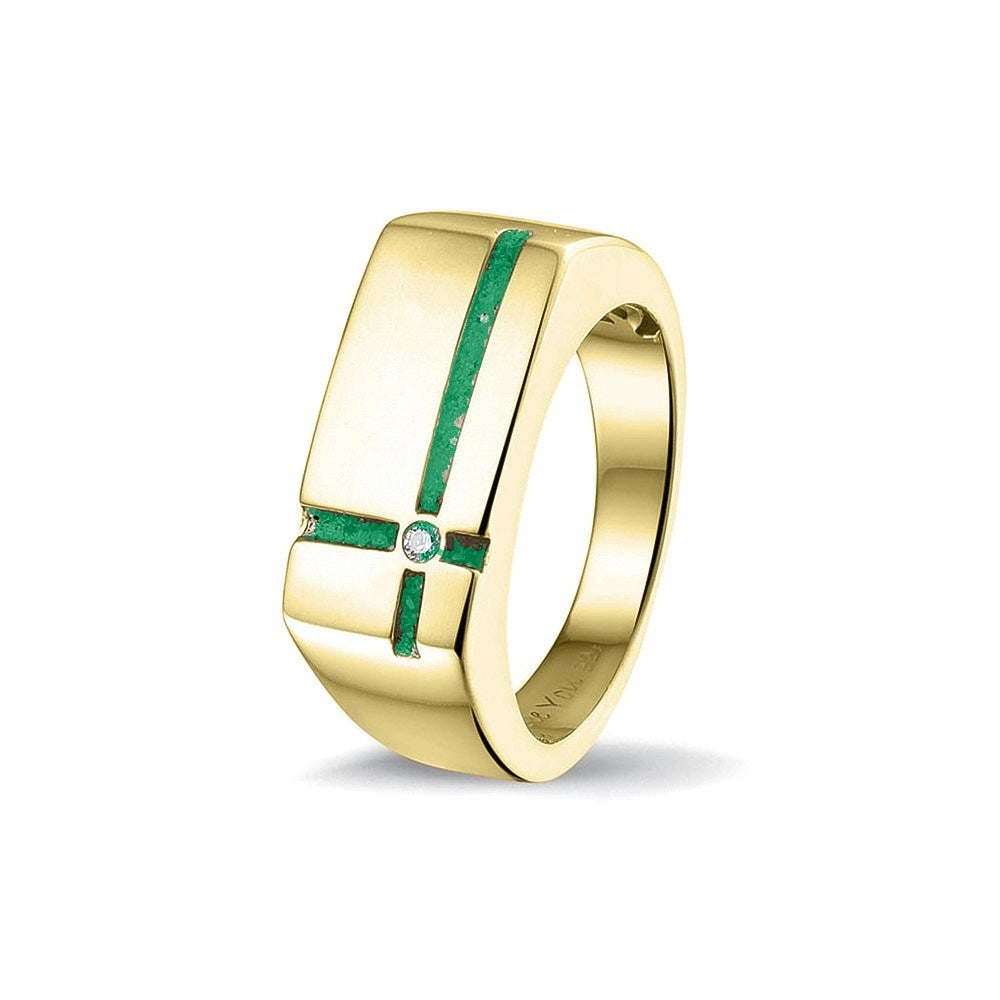 See You Gouden herenring met kruis en zirkonia – RG-039 – afbeelding 21