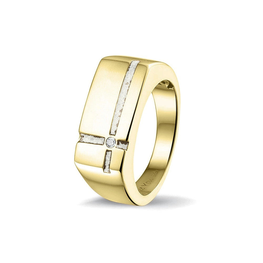 See You Gouden herenring met kruis en zirkonia – RG-039 – afbeelding 23