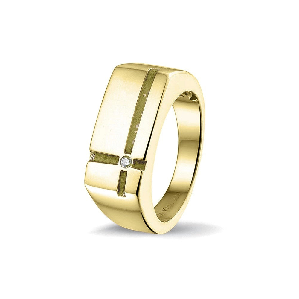 See You Gouden herenring met kruis en zirkonia – RG-039 – afbeelding 20