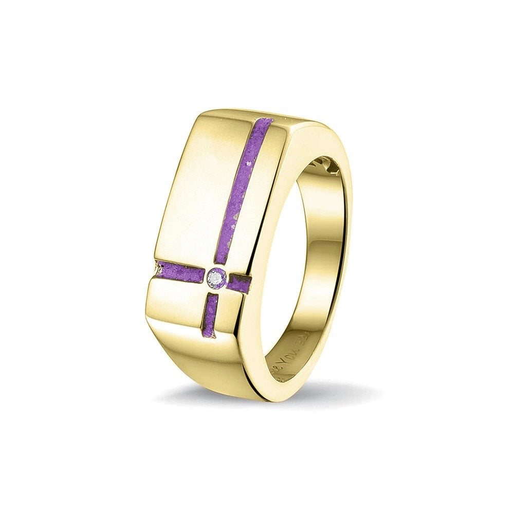 See You Gouden herenring met kruis en zirkonia – RG-039 – afbeelding 15