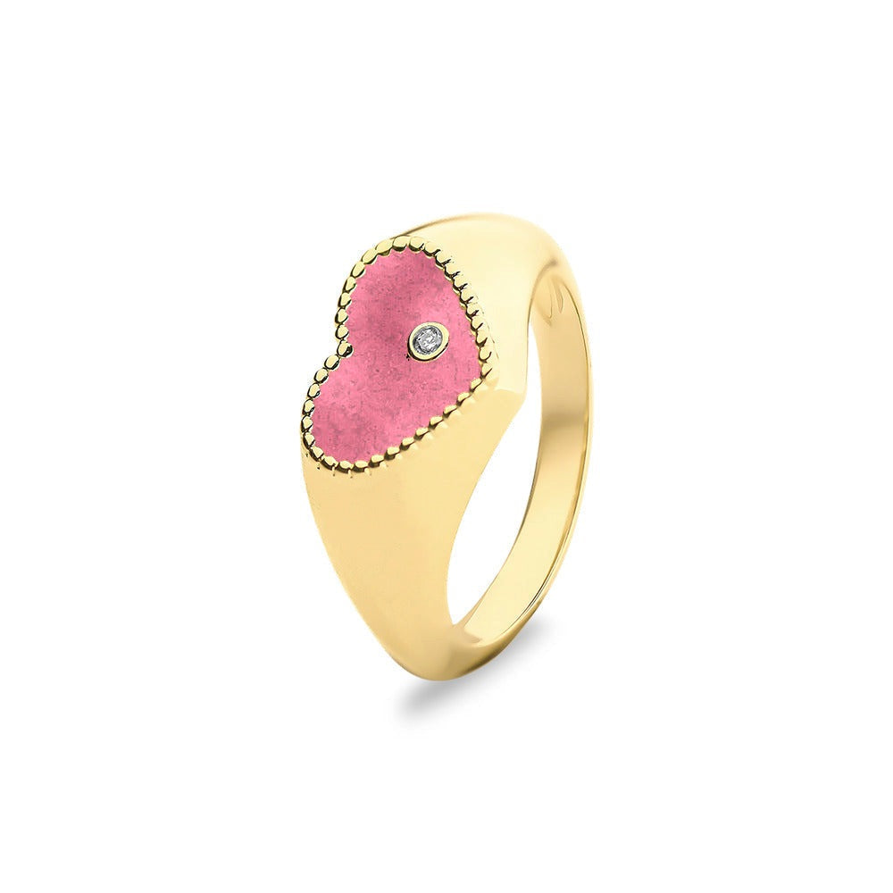 See You Gouden hartring met diamant voor as – RG071 – afbeelding 13