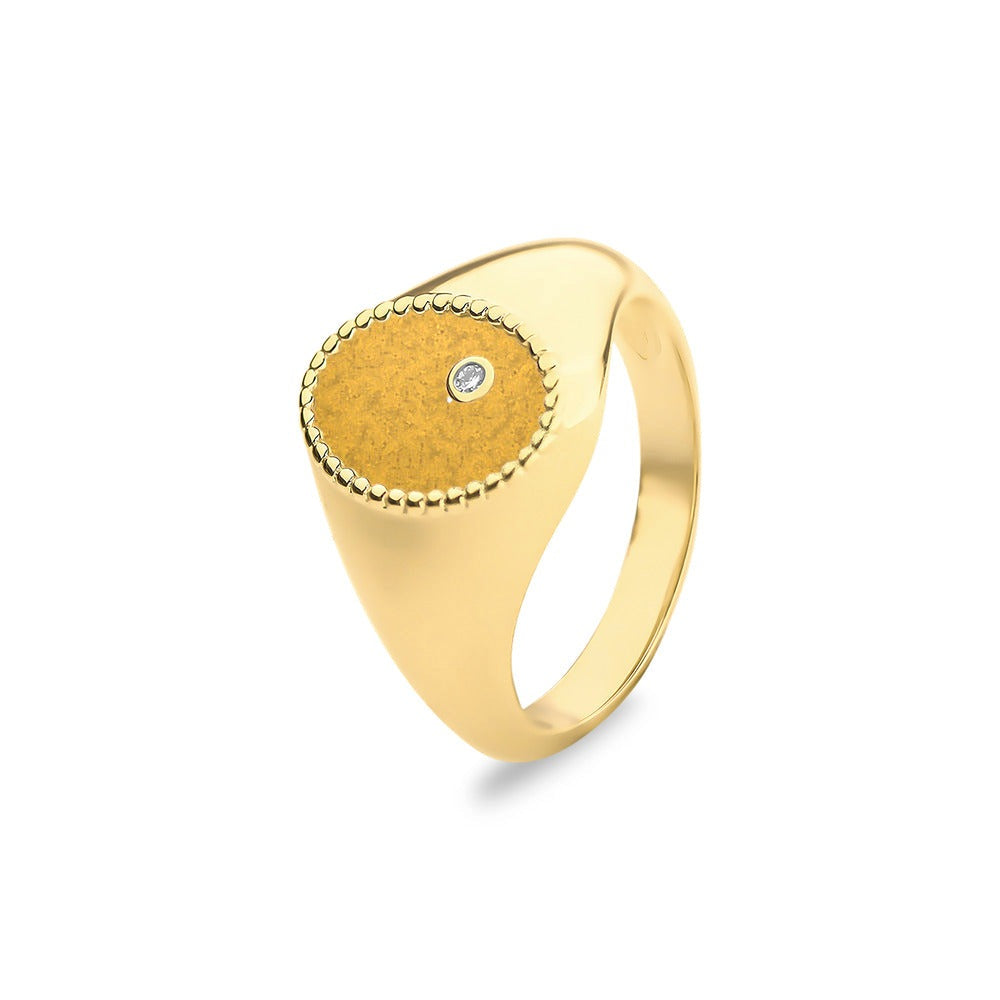 See You Ovale gouden asring met diamant – RG072 – afbeelding 10