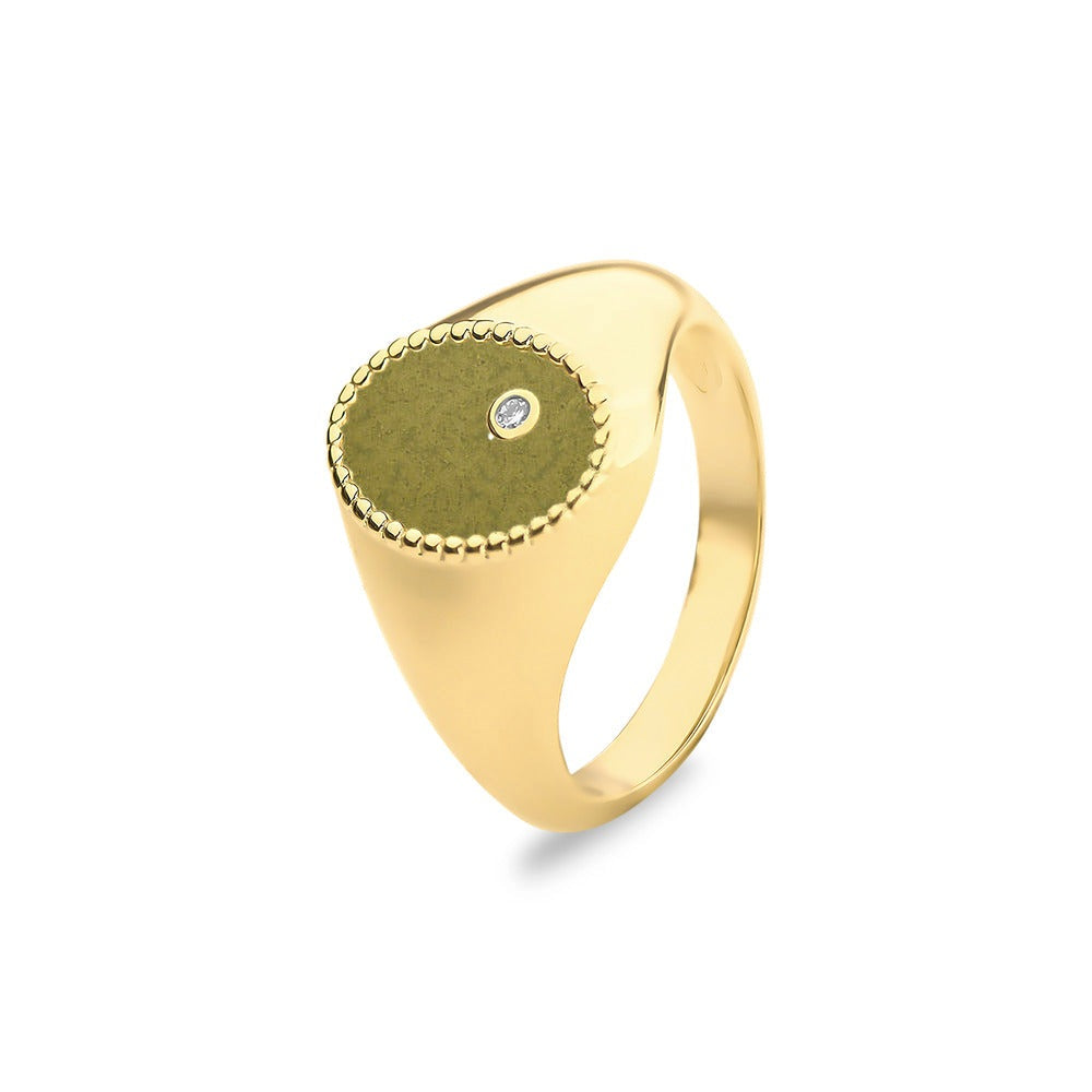See You Ovale gouden asring met diamant – RG072 – afbeelding 20